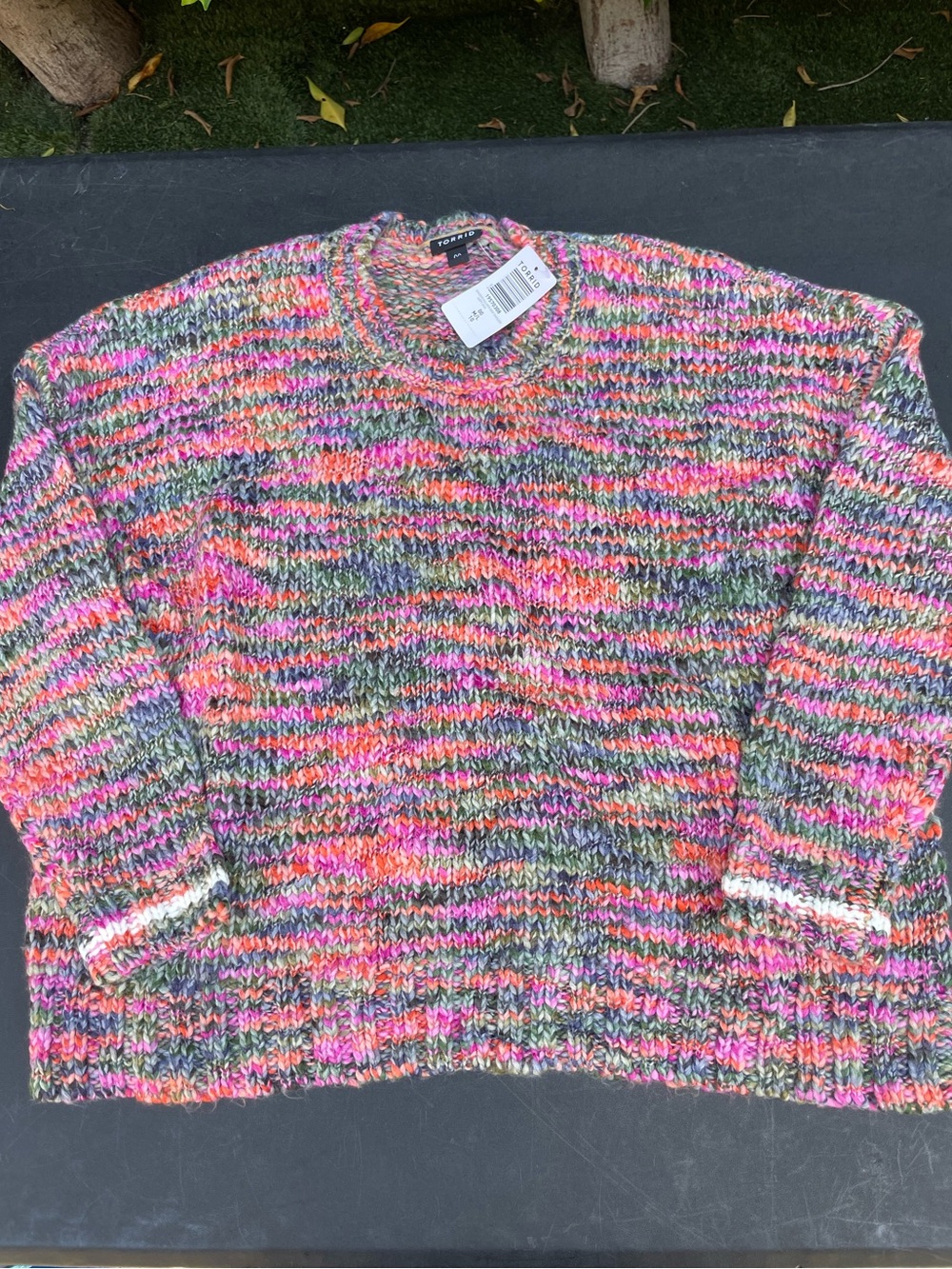 Torrid Multi-Color Chunky Knit Sweater